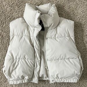 White Puffer Vest
